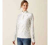 Maillot équitation 1/4 zip femme Ariat Lowell 3.0 Blanc L