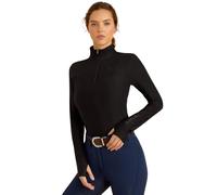 Maillot équitation 1/4 zip femme Ariat Lowell 3.0 Noir S