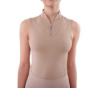 Maillot équitation sans manches technique femme JD Attack Stella Beige XL