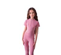 Maillot équitation technique fille JD Attack Catty Rose 8/10 ans