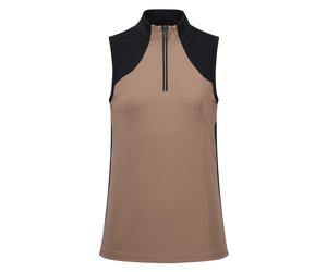 Maillot équitation technique sans manches femme HV Polo Mara Marron L