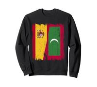 Maillot Espagne Maldives Demi Drapeau Espagnol Maldivien Sweatshirt