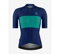 Maillot Etxeondo Bika manches courtes bleu femme - M