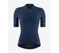 Maillot Etxeondo Lira manche courte bleu pétrole femme - S