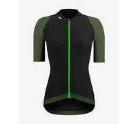 Maillot Etxeondo Summum manche courte noir vert kaki femme - L