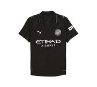 Maillot Extérieur Authentique Manchester City 2025/26 Noir XL