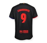 Maillot extérieur FC Barcelone 2024/2025 - Réplique Officielle sous Licence - Numéro 9 Lewandowski, Taille Adulte S
