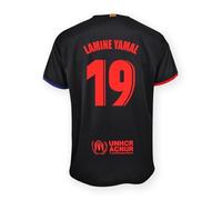 Maillot extérieur FC Barcelone 2024/25, réplique sous Licence Officielle - Numéro 19 LAMINE YAMAL, Taille Adulte M