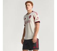 Adidas Liverpool Fc 25/26 Authentic Away Short Sleeve T-shirt Beige 2XL Homme