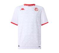Kappa Maillot Kombat Away Tunisie Football Officiel Blanc Homme Taille Normale