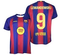 Maillot FC Barcelone 9 Lewandowski 1ère équipe 25/26 Réplique officielle - Adulte, Rouge/bleu, M