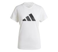 adidas Femme Train Essentials Big Performance Logo Training Tee, White/Black, XL