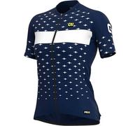 Ale Prr Stars Short Sleeve Jersey Blanc,Bleu S Femme