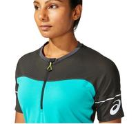 Maillot femme Asics Fujitrail - Running - Vert - Manches courtes - Respirant S
