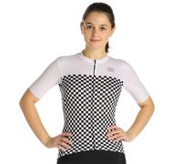 Sportful Checkmate Short Sleeve Jersey Blanc,Noir M Femme