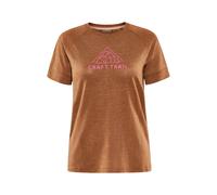 Craft T-shirt ADV Trail Wool Manches courtes Marron M Femme