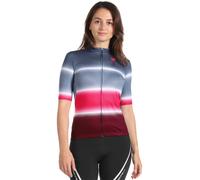 Maillot Castelli Dolce manche courte bleu acier rose lilas femme - L