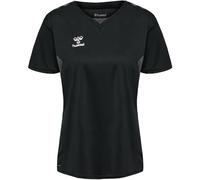 Hummel T-shirt Hmlauthentic S/S Multisport fonctionnel Femme Gris/Noir/Blanc Taille M