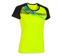 Joma T- Shirt à Manches Courtes pour Femme Elite X Tee, Jaune Fluo/Noir