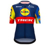 Santini Lidl Trek Short Sleeve Jersey Multicolore S Femme