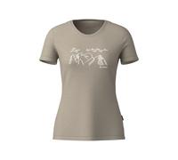 Loeffler Sunset Merino-tencel (tm) Short Sleeve T-shirt Beige 38 Femme