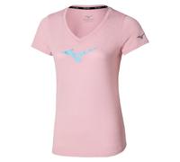 Mizuno T-shirt femme Core Runbird manches courtes Rose XS