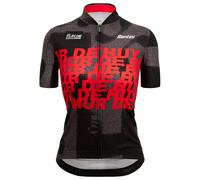 Maillot femme SANTINI La Flèche Wallonne 2023 noir/rouge L