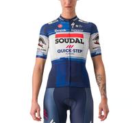 Castelli Maillot Soudal Quick‑Step 2023 Competizione manches courtes bleu/blanc femme Taille L