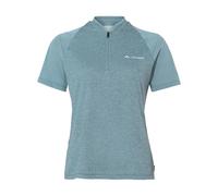Vaude Bike Tamaro Half Zip Iv Short Sleeve T-shirt Bleu 38 Femme