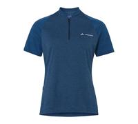 Vaude Bike Tamaro Half Zip Iv Short Sleeve T-shirt Bleu 40 Femme