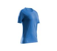 X-Bionic Maillot femme Xceed Run Discover – Seconde peau manches courtes, Bleu M