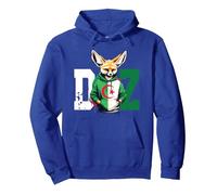 Maillot Fennec Drapeau Algérie Cadeau Foot Algérienne Dz Sweat à Capuche, Unisexe pour Adultes, Bleu Royal, S