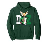 Maillot Fennec Drapeau Algérie Cadeau Foot Algérienne Dz Sweat à Capuche, Unisexe pour Adultes, Vert Forêt, XXL