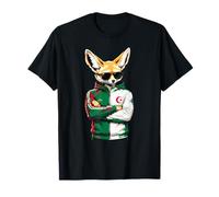 Maillot Fennec Drapeau Algérie Cadeau Foot Algérienne Dz T-Shirt