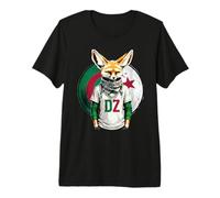 Maillot Fennec Drapeau Algérie Cadeau Foot Algérienne Dz T-Shirt Haut de Gamme