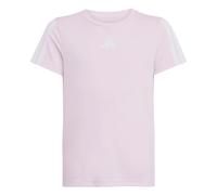 Adidas T-shirt Training Essentials 3 bandes Enfant 170 Rose clair/blanc 14-15 ans