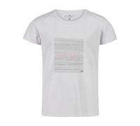 CMP T-shirt unisexe pour enfants et adolescents, Blanc - Orchidée, 98