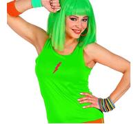 Maillot fluo femme - MARQUE - années 80 - Assorti à un short - Accessoires fluo - Look complet M/L