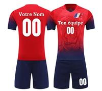 Maillot Foot a Personnaliser Maillot Football Personnalisé avec Le Nom du Logo de L'équipe Chemise de Football pour Homme Enfant