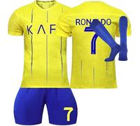 Maillot Foot Enfant et Adultes, Ensemble Foot Enfant Nouveaux Home/Away Soccer Jersey, Maillot de Football Jersey Set survetement T-Shirt Short Et Chaussettes Garçon Vêtement Sport