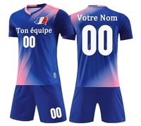 Maillot Foot Enfant Homme Personnalisable avec Le Numéro du Nom Maillot Foot Enfant Personnalisé