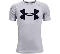 Maillot garçon - Under Armour - Tech Big Logo - Manches courtes - Gris mod/noir - 100% polyester 8-10 ans