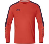JAKO - Maillot De Gardien Power (Manches Longues), Mixte Enfant, Flamme/Marine, 164