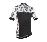 MAILLOT GIST TATOO ETE MANCHES COURTES ZIP TOTAL BLANC L