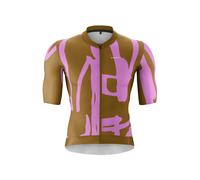 Gonso Road Print Short Sleeve Jersey Marron XS Homme