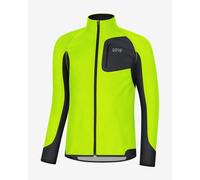 Maillot Gore Wear R3 Partial Windstopper manche courte jaune fluor noir - S