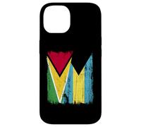 Maillot Guyana Bahamas Demi Drapeau Guyane Bahaméen Coque pour iPhone 14
