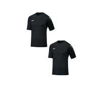 Maillot homme JAKO Lot de 2 Manches courtes Col rond Aspect uni Moderne Col côte