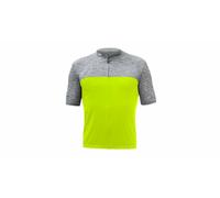 Maillot homme Sensor Cyklo Motion full zip jaune fluo/gris S