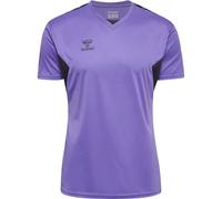 Hummel T-shirt Authentic PL Jersey S/S Homme, 100% polyester recyclé, respirant, Violet M